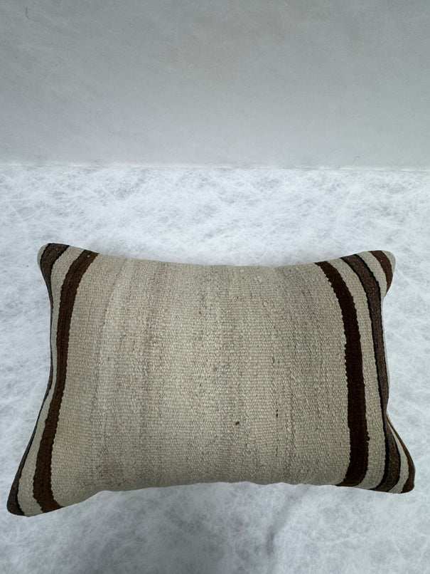 Turkish Hemp Pillow Cushion Natural Beige Brown Pillow Cushion Cover 16" x 24" #30187