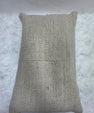 Turkish Hemp Pillow Cushion Natural Beige Pillow Cushion Cover 16" x 24" #30185