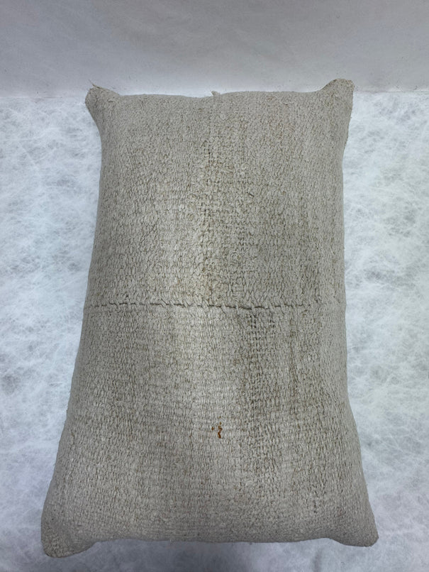 Turkish Hemp Pillow Cushion Natural Beige Pillow Cushion Cover 16" x 24" #30185