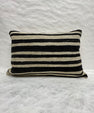 Turkish Hemp Pillow Cushion Natural Beige Black Pillow Cushion Cover 16" x 24" #30194