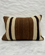 Turkish Hemp Pillow Cushion Natural Beige Brown Pillow Cushion Cover 16" x 24" #30192