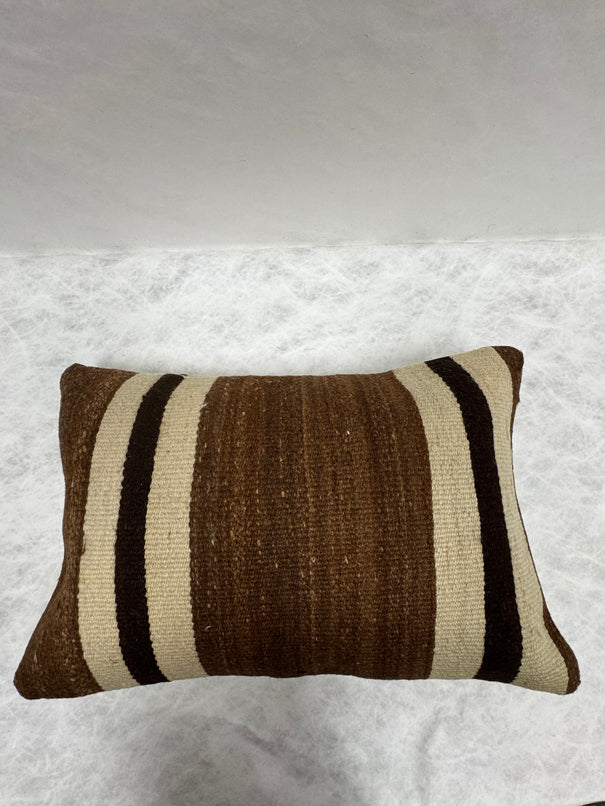 Turkish Hemp Pillow Cushion Natural Beige Brown Pillow Cushion Cover 16" x 24" #30192