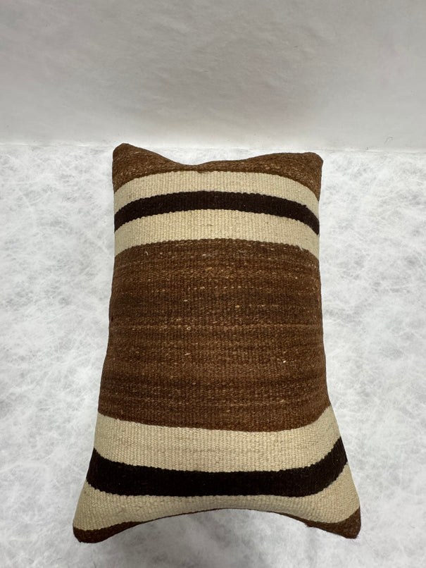 Turkish Hemp Pillow Cushion Natural Beige Brown Pillow Cushion Cover 16" x 24" #30192