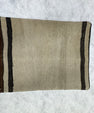 Turkish Hemp Pillow Cushion Natural Beige Black Pillow Cushion Cover 16" x 24" #30191