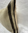 Turkish Hemp Pillow Cushion Natural Beige Black Pillow Cushion Cover 16" x 24" #30191