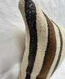Turkish Hemp Pillow Cushion Natural Beige Black Pillow Cushion Cover 16" x 24" #30191
