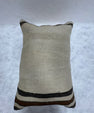 Turkish Hemp Pillow Cushion Natural Beige Black Pillow Cushion Cover 16" x 24" #30191