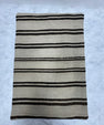 Turkish Hemp Pillow Cushion Natural Beige Black Pillow Cushion Cover 16" x 24" #30203