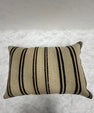 Turkish Hemp Pillow Cushion Natural Beige Black Pillow Cushion Cover 16" x 24" #30203