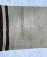 Turkish Hemp Pillow Cushion Natural Beige Black Pillow Cushion Cover 16" x 24" #30202