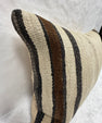 Turkish Hemp Pillow Cushion Natural Beige Black Pillow Cushion Cover 16" x 24" #30202