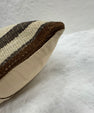Turkish Hemp Pillow Cushion Natural Beige Black Pillow Cushion Cover 16" x 24" #30202