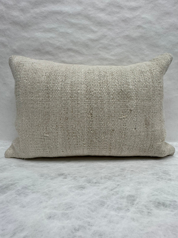 Turkish Hemp Pillow Cushion Natural Beige Pillow Cushion Cover 16" x 24" #30201