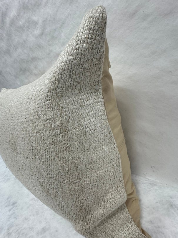 Turkish Hemp Pillow Cushion Natural Beige Pillow Cushion Cover 16" x 24" #30201