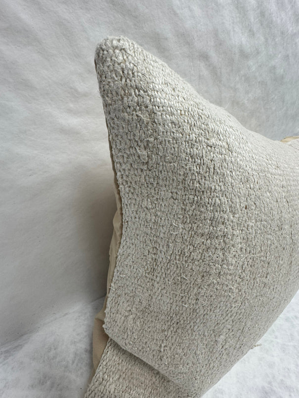 Turkish Hemp Pillow Cushion Natural Beige Pillow Cushion Cover 16" x 24" #30201