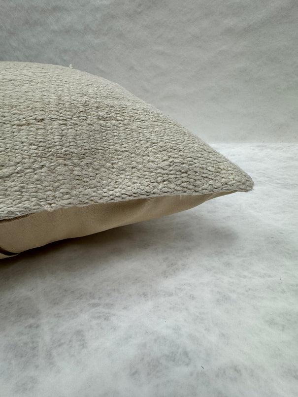 Turkish Hemp Pillow Cushion Natural Beige Pillow Cushion Cover 16" x 24" #30201