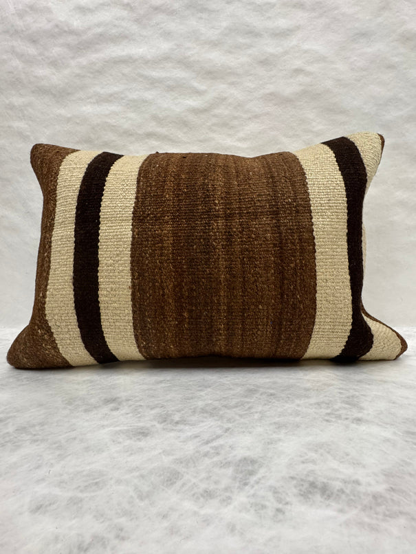 Turkish Hemp Pillow Cushion Natural Beige Brown Pillow Cushion Cover 16" x 24" #30200