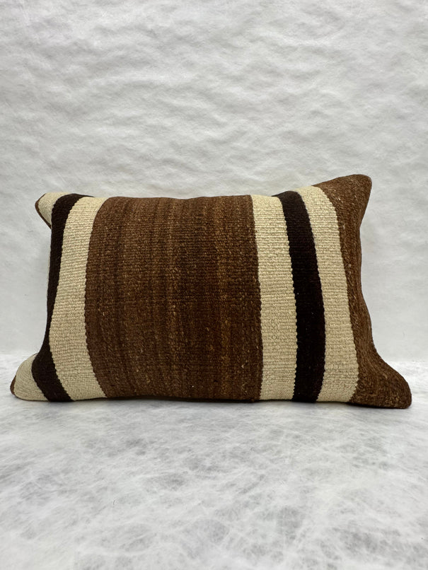 Turkish Hemp Pillow Cushion Natural Beige Brown Pillow Cushion Cover 16" x 24" #30200