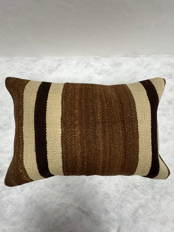 Turkish Hemp Pillow Cushion Natural Beige Brown Pillow Cushion Cover 16" x 24" #30200