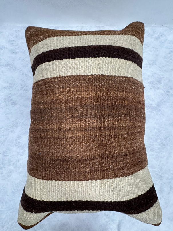 Turkish Hemp Pillow Cushion Natural Beige Brown Pillow Cushion Cover 16" x 24" #30200