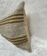Turkish Hemp Pillow Cushion Natural Beige Brown Pillow Cushion Cover 16" x 24" #30199