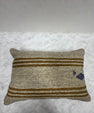 Turkish Hemp Pillow Cushion Natural Beige Brown Pillow Cushion Cover 16" x 24" #30199