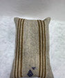 Turkish Hemp Pillow Cushion Natural Beige Brown Pillow Cushion Cover 16" x 24" #30199