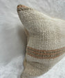 Turkish Hemp Pillow Cushion Natural Beige Brown Pillow Cushion Cover 16" x 24" #30209