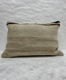Turkish Hemp Pillow Cushion Natural Beige Black Pillow Cushion Cover 16" x 24" #30208