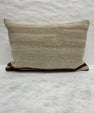 Turkish Hemp Pillow Cushion Natural Beige Black Pillow Cushion Cover 16" x 24" #30208
