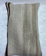 Turkish Hemp Pillow Cushion Natural Beige Black Pillow Cushion Cover 16" x 24" #30208