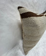 Turkish Hemp Pillow Cushion Natural Beige Black Pillow Cushion Cover 16" x 24" #30208