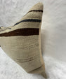 Turkish Hemp Pillow Cushion Natural Beige Brown Pillow Cushion Cover 16" x 24" #30206