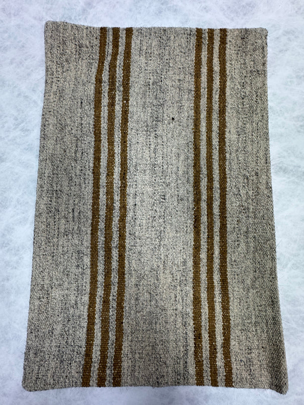 Turkish Hemp Pillow Cushion Natural Beige Brown Pillow Cushion Cover 16" x 24" #30205