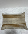 Turkish Hemp Pillow Cushion Natural Beige Brown Pillow Cushion Cover 16" x 24" #30205