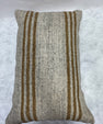 Turkish Hemp Pillow Cushion Natural Beige Brown Pillow Cushion Cover 16" x 24" #30205