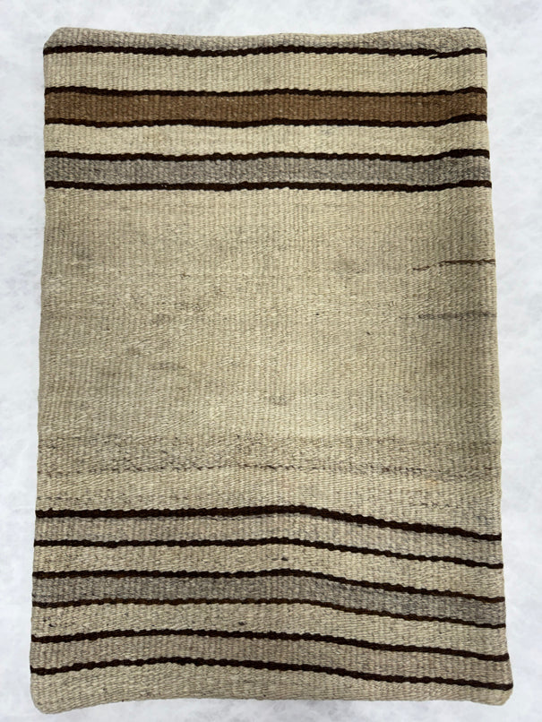 Turkish Hemp Pillow Cushion Natural Beige Brown Pillow Cushion Cover 16" x 24" #30204