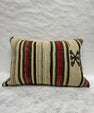 Turkish Hemp Pillow Cushion Natural Red Brown Pillow Cushion Cover 16" x 24" #30197