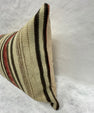 Turkish Hemp Pillow Cushion Natural Red Brown Pillow Cushion Cover 16" x 24" #30197