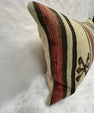 Turkish Hemp Pillow Cushion Natural Red Brown Pillow Cushion Cover 16" x 24" #30197