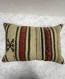 Turkish Hemp Pillow Cushion Natural Red Brown Pillow Cushion Cover 16" x 24" #30197