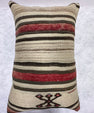 Turkish Hemp Pillow Cushion Natural Red Brown Pillow Cushion Cover 16" x 24" #30197