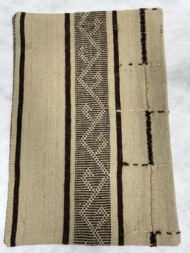 Turkish Hemp Pillow Cushion Natural Beige Brown Pillow Cushion Cover 16" x 24" #30196