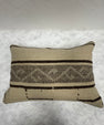 Turkish Hemp Pillow Cushion Natural Beige Brown Pillow Cushion Cover 16" x 24" #30196
