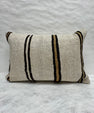 Turkish Hemp Pillow Cushion Natural Beige Brown Pillow Cushion Cover 16" x 24" #30195
