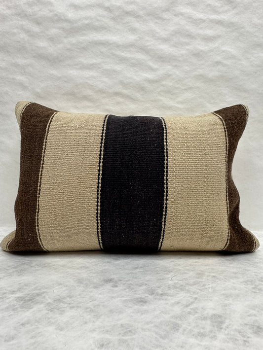 Turkish Hemp Pillow Cushion Natural Beige Brown Pillow Cushion Cover 16" x 24" #30216