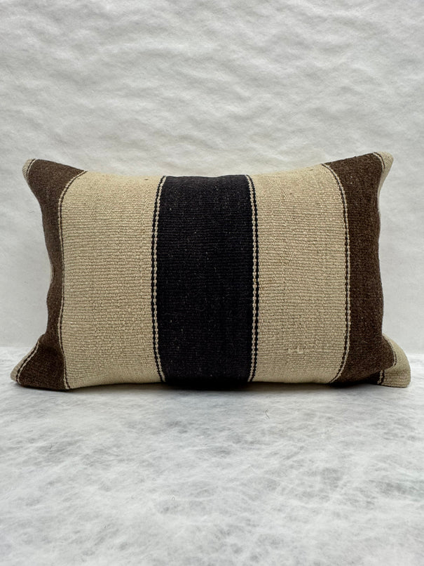 Turkish Hemp Pillow Cushion Natural Beige Brown Pillow Cushion Cover 16" x 24" #30216