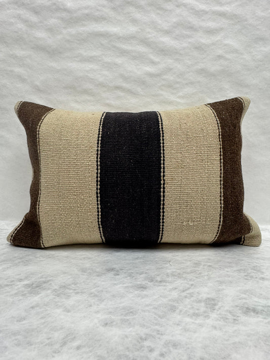 Turkish Hemp Pillow Cushion Natural Beige Brown Pillow Cushion Cover 16" x 24" #30216