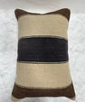 Turkish Hemp Pillow Cushion Natural Beige Brown Pillow Cushion Cover 16" x 24" #30216