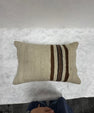 Turkish Hemp Pillow Cushion Natural Beige Brown Pillow Cushion Cover 16" x 24" #30215